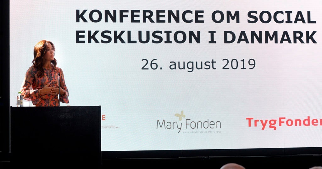 Kronprinsessen talte om vigtigheden af empati og forståelse om i sin åbningstale til Mary Fonden og TrygFondens konference om social eksklusion.