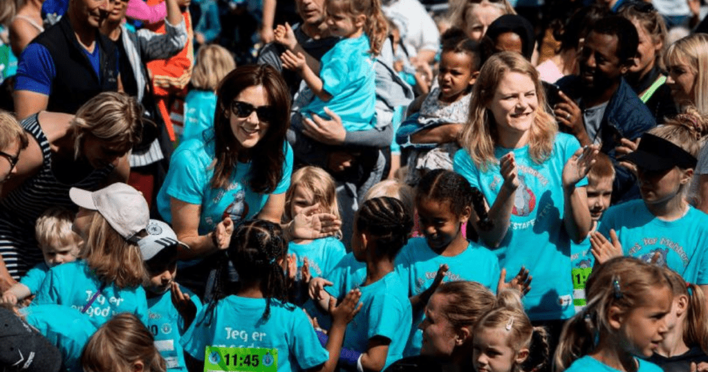 H.K.H. Kronprinsessen til Børnestafetten 2019